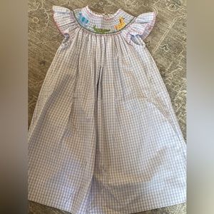 Velani smocked zoo dress. Size 5
